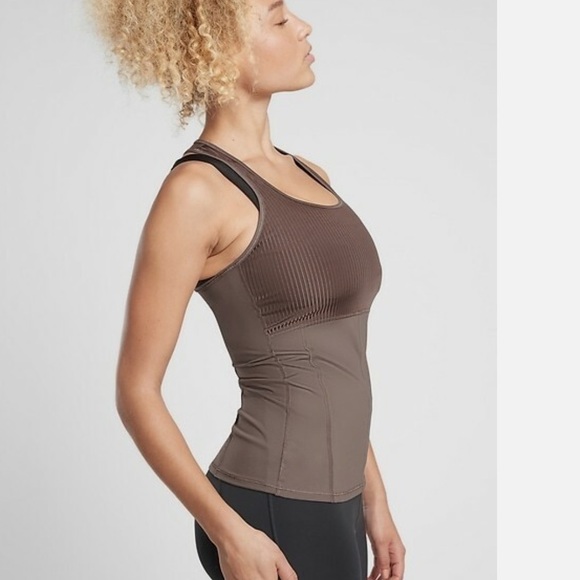 Athleta small brown Racerback tank - Picture 2 of 6